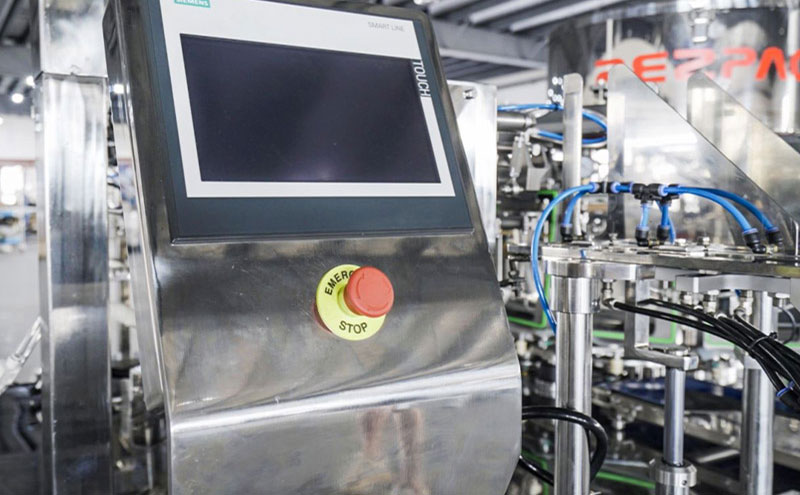 Automatic Vacuum Packaging Machine's control panel screen