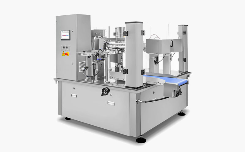 Small footprint rotary machine
